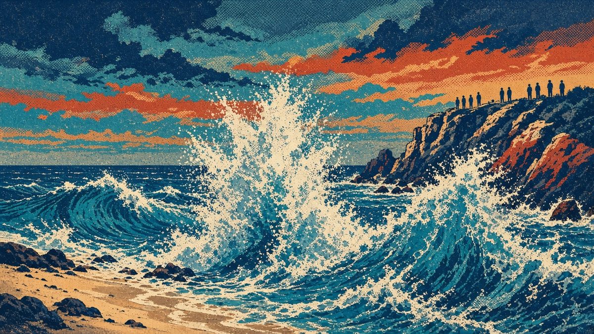 25-Foot Backwash Wall Explodes in Laguna Beach as Hurricane Rachel Swell Floods Orange County (Video)