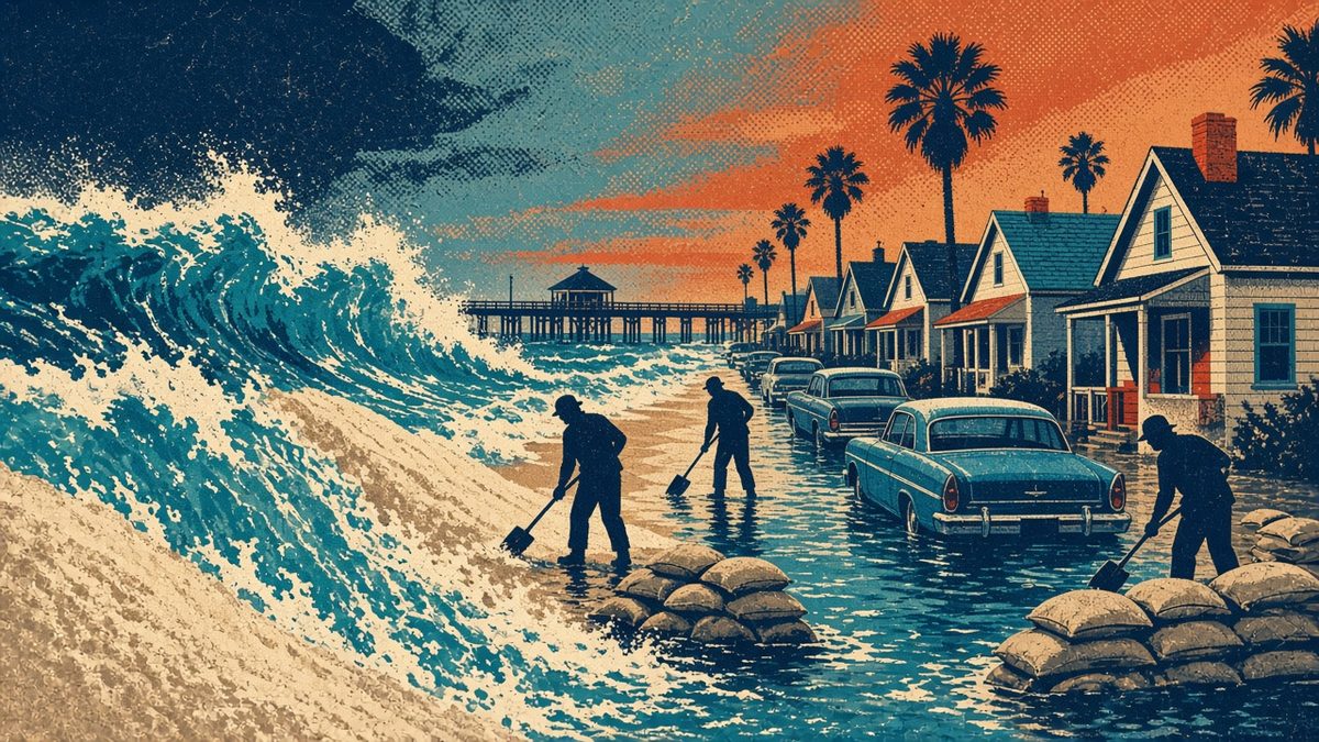 Newport Beach Flooding: Seawater Pours Into Streets Along the Balboa Peninsula, Local Emergency Declared