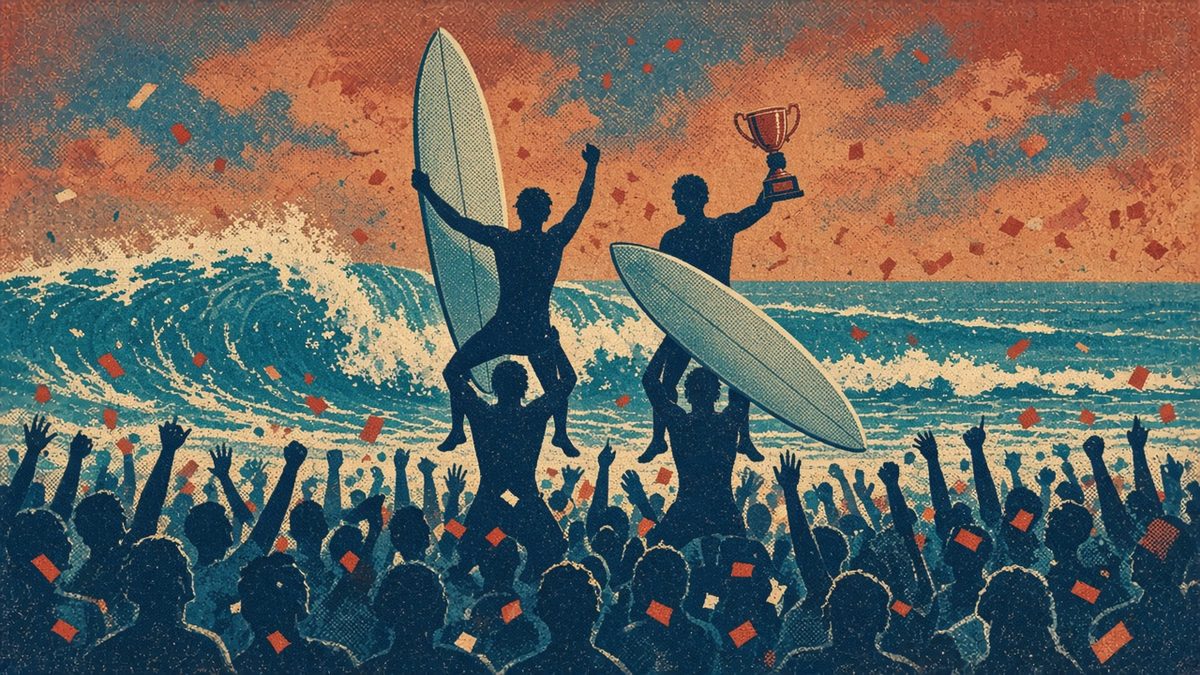 Saturday Oct 3rd. Congrats Charli Hately (AUS) & Ryan Kainalo (BRA) Winning the Banco do Brasil São Sebastião Pro